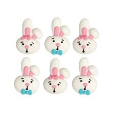 Picture of FUNNY BUNNY SUGAR DECORATIONS X 6